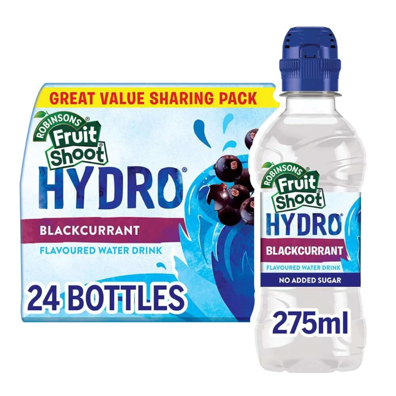 FRUIT SHOOT Hydro Flavoured Water, Blackcurrant 24 x 275 ml
