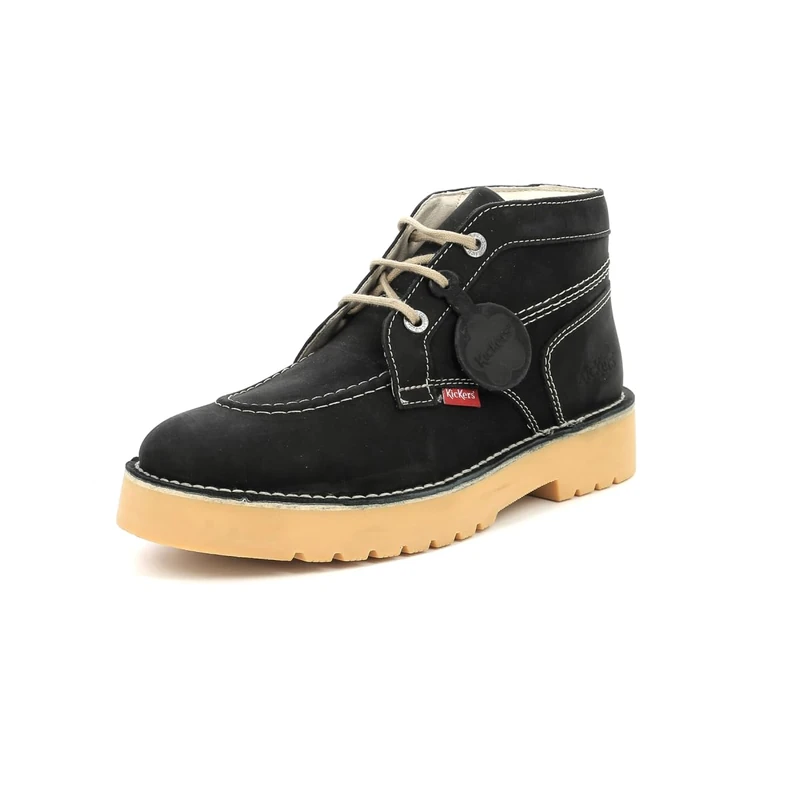 Kickers Daltrey Chuck Unisex Ankle Boots, Black, 6 UK