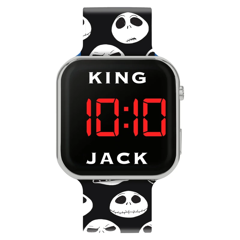 Disney Nightmare Christmas LED Watch NC4440 - Black Strap Red Display