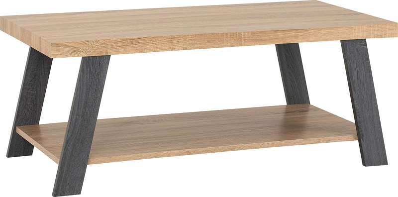 Seconique Eddie Coffee Table in Grey/Sonoma Effect