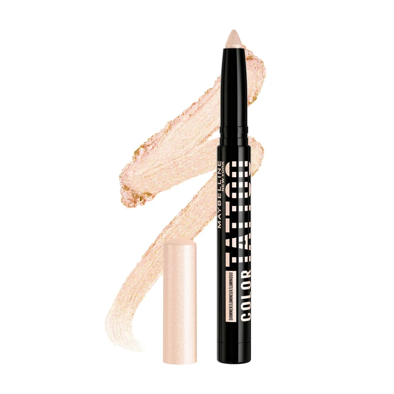 Maybelline New York Eyeshadow Pen, All-in-One Eyeliner, Primer and Eyeshadow Pen, Long-Lasting and Creamy Colour, Colour Tattoo Eye Stix, Colour: I Am Shining
