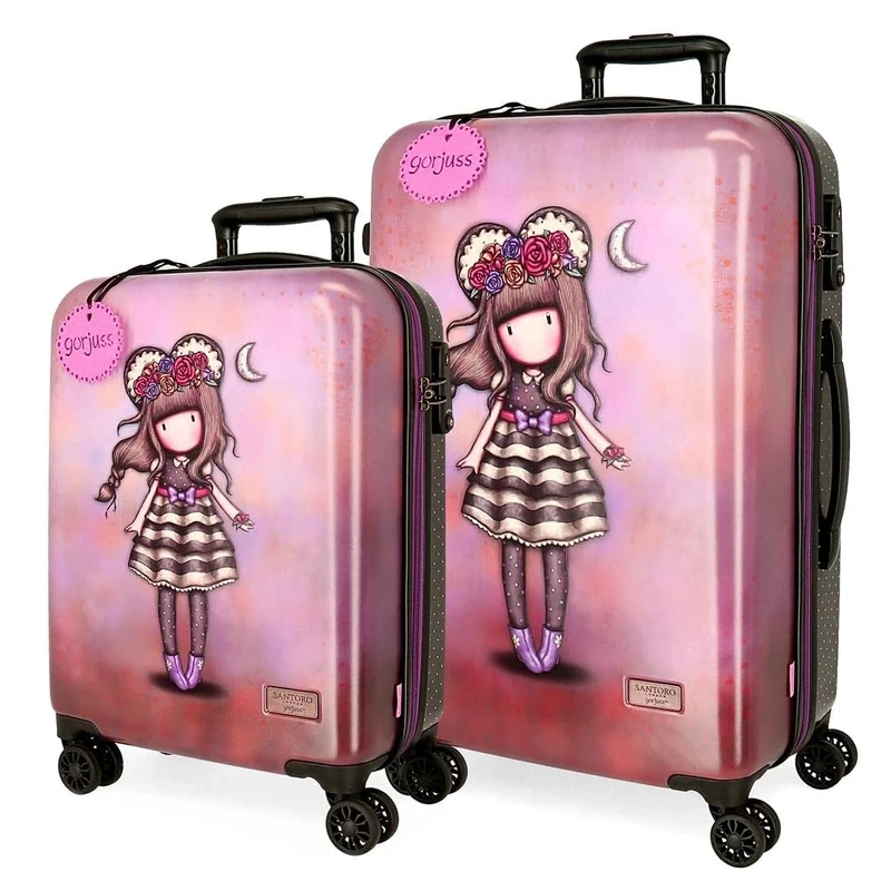 Gorjuss, Pink, One Size, Suitcase Set