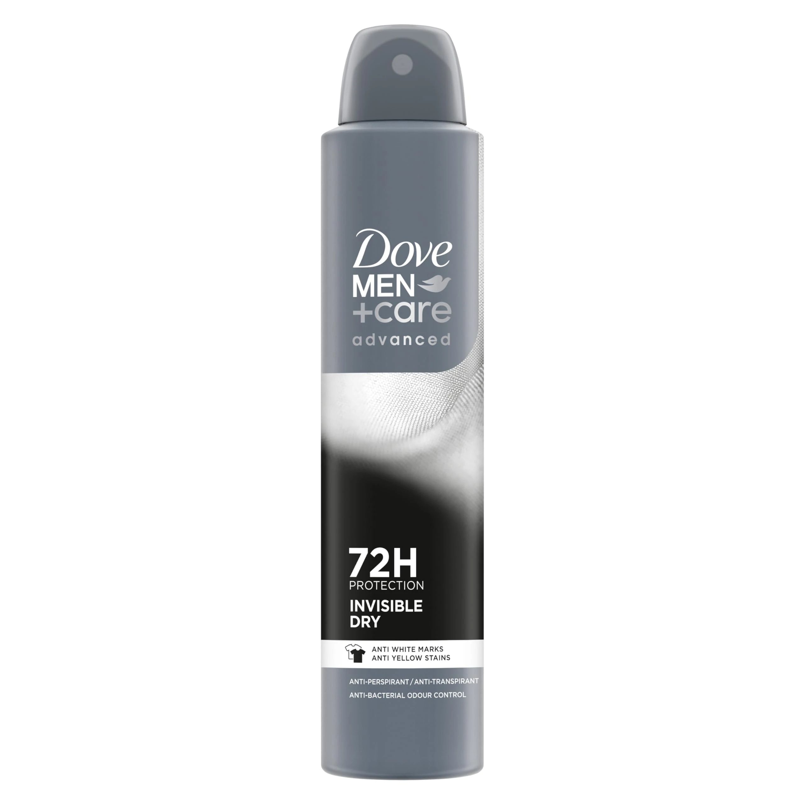 Dove Men+Care Advanced Invisible Dry Men's Antiperspirant Deodorant Body Spray with ¼ moisturising cream & Triple Action technology for 72 hour sweat and odour protection 200 ml