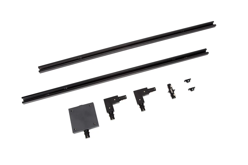 Lucide Track Starter Set - 1-Circuit Track Lighting System - 2 Meters - Black