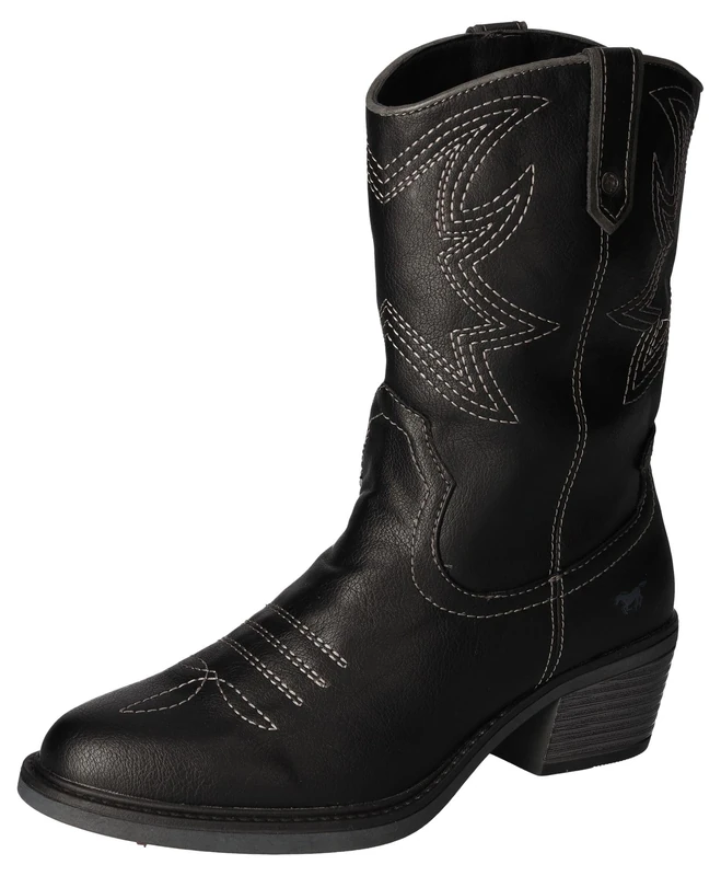 MUSTANG Women's 1478-503 Western Booty, black, 3 UK