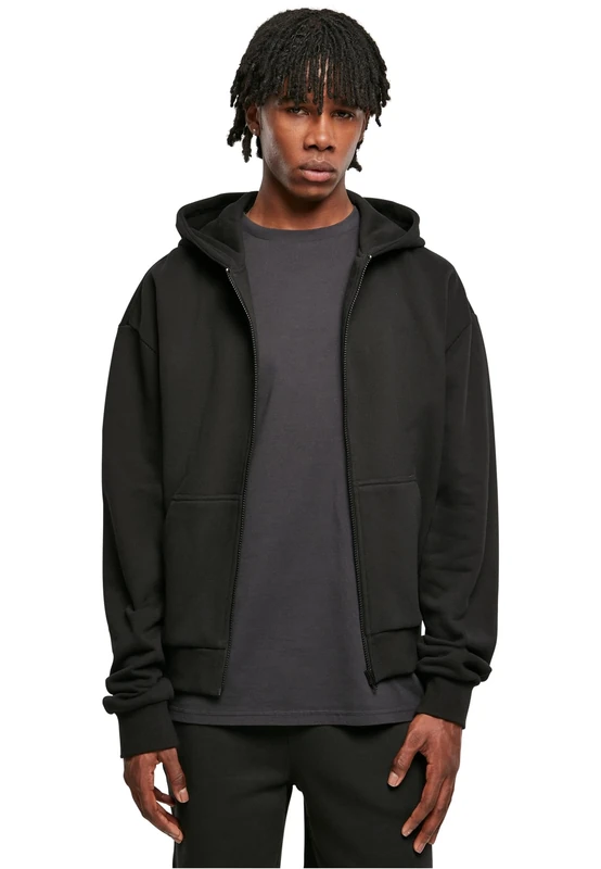 Urban Classics Men's Ultra Heavy Zip Hoody Hooded Sweatshirt, Black,
