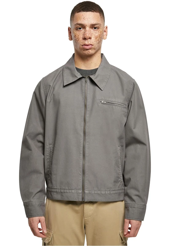 Urban Classics Men's Overdyed Workwear Jacket Jacket, Darkshadow,