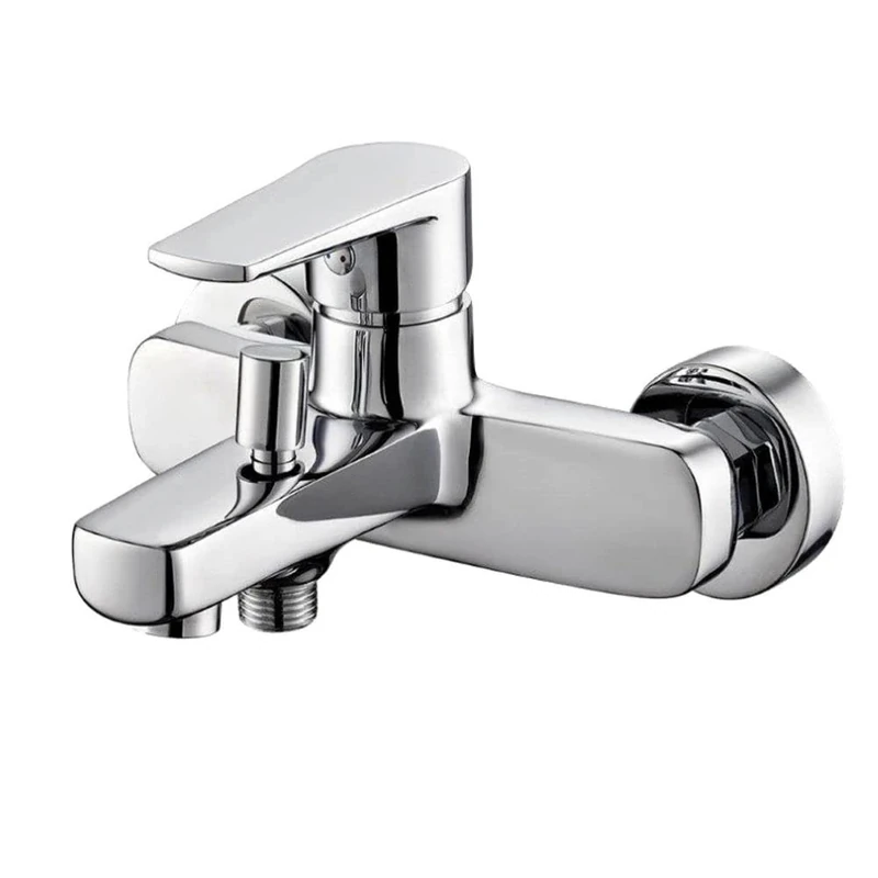 EM Mak Series Mixer Tap for Bathroom Sink Shower Bidet Built-in Chrome Polished Single Lever Hot Water Cold Water (Bath Mixer)