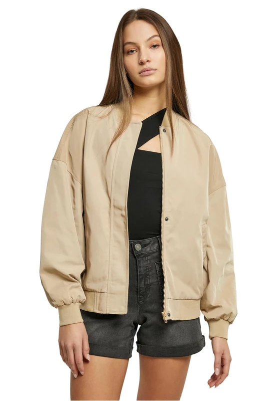 Urban Classics Women's Ladies Recycled Oversized Light Bomber Jacket, Unionbeige, XXXXL