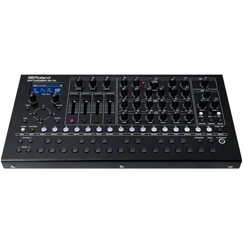 Roland SH-4d Compact Desktop Synthesizer | 11 OSC Models | Professional Sound Design Tools | Perfect for Studio & Stage | Hands-On Workflow | Multitimbral Pattern Sequencer | Extensive FX