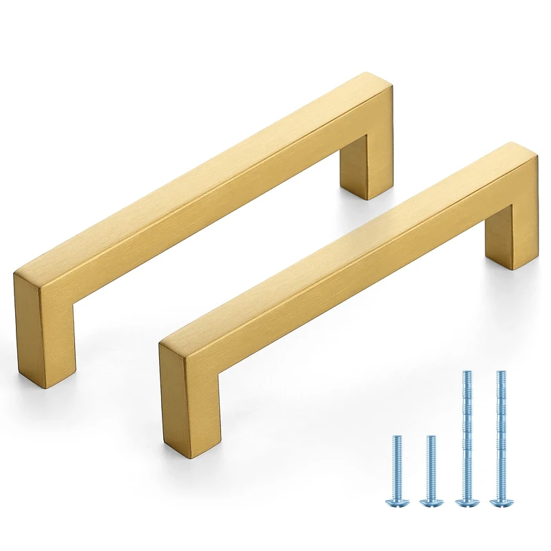 Joy Decor Gold Cabinet Pulls, Drawer Pulls, 5 Inch CC, 30 Pack