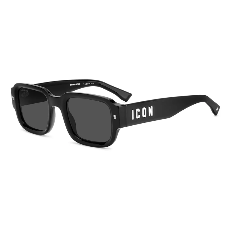DSQUARED2 Men's ICON 0009/S 807/IR BLACK Sunglasses - 50mm