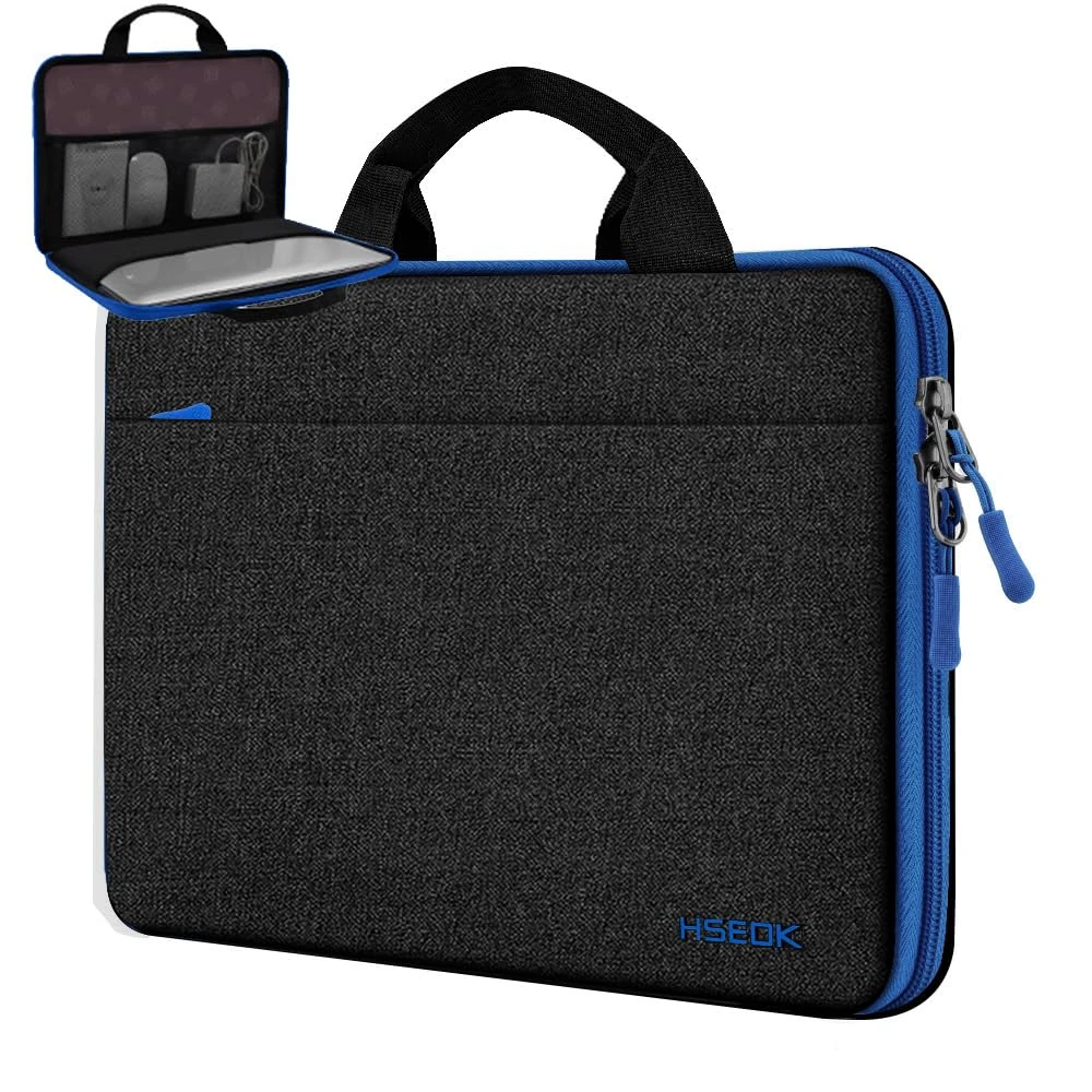 HSEOK Laptop Sleeve 13.3 Inch Case Briefcase Compatible with MacBook Pro 14 inch M1 Pro/M1 Max A2442 and All Model of 13.3 Inch MacBook Air/Pro, XPS 13, Most Popular 13"-13.5" Notebooks,B01K02