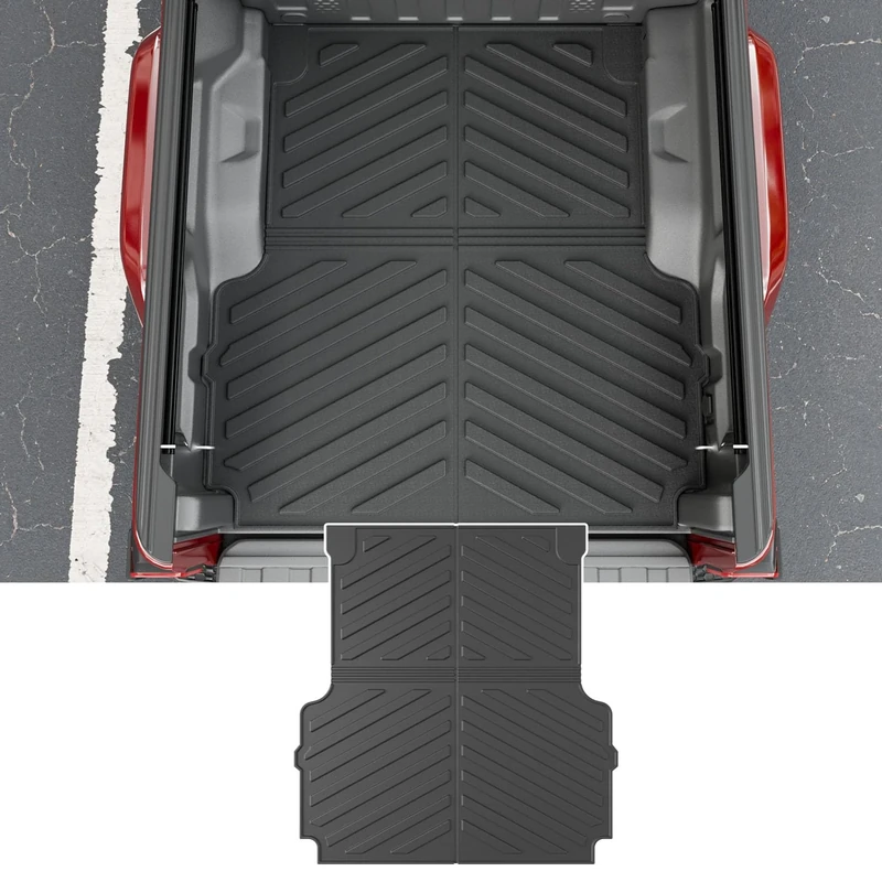 powoq Truck Bed Mat Compatible with 2020-2023 Jeep Gladiator JT Pickup Bed Liner All Weather Truck Mat 5 FT Replacement for 2020 2021 2022 2023 Jeep Gladiator Accessories (Truck Bed Mat)