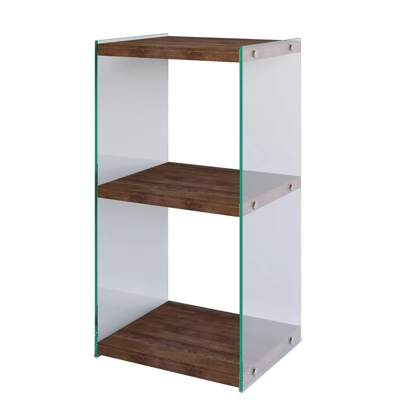 WELL HOME MOBILIARIO & DECORACIÓN 100% Pine Bookcase - Walnut