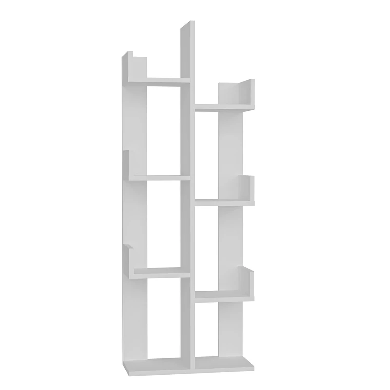 WELL HOME MOBILIARIO & DECORACIÓN White 100% Melamine Bookcase