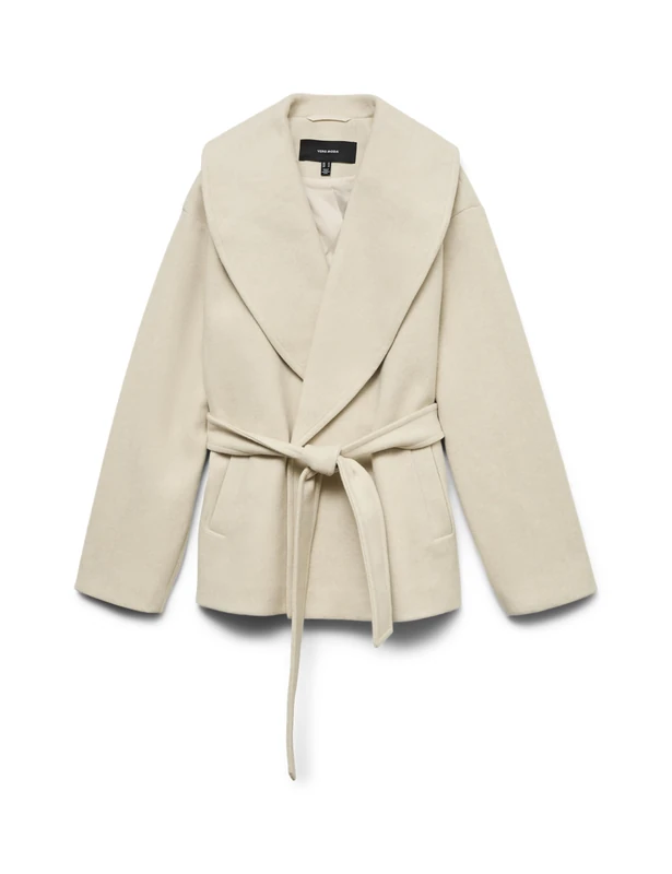Bestseller A/S Women's VMANNE Bergen Jacket LCS Jacket, Oatmeal/Detail: Melange, L, Oatmeal/Detail: Melange., L - Image 1