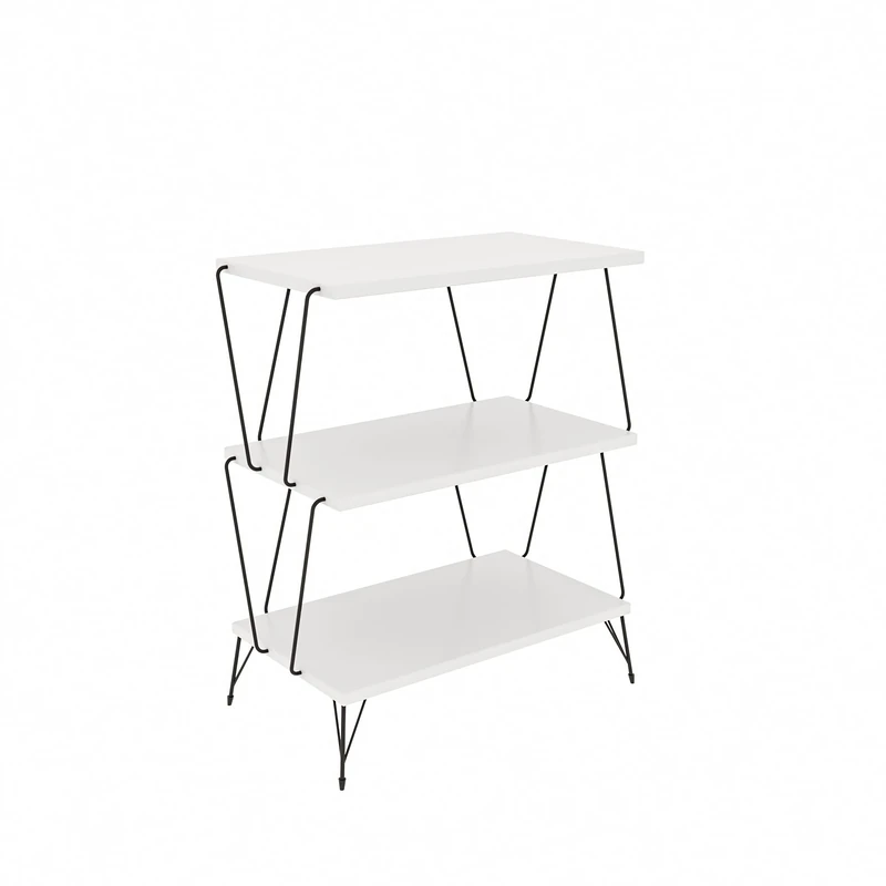 WELL HOME MOBILIARIO & DECORACIÓN Mesa auxiliary, 100% tablero de aglomerado rechapado en melamina, colour white