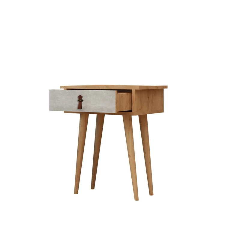 WELL HOME MOBILIARIO & DECORACIÓN Console, 100% melamine-coated chipboard, oak white - Image 1