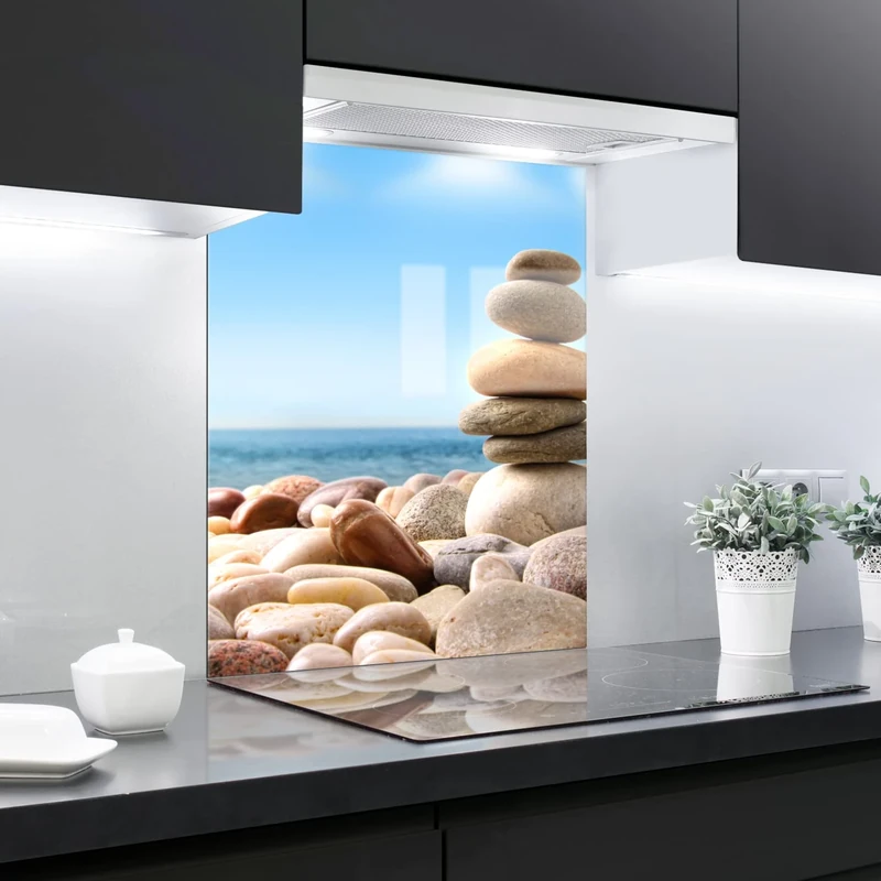 Kitchen Glass Splashback Heat Resistant Toughened Decorative Glass 80x60cm - SIMPLE AND FAST INSTALLATION no. 3521360
