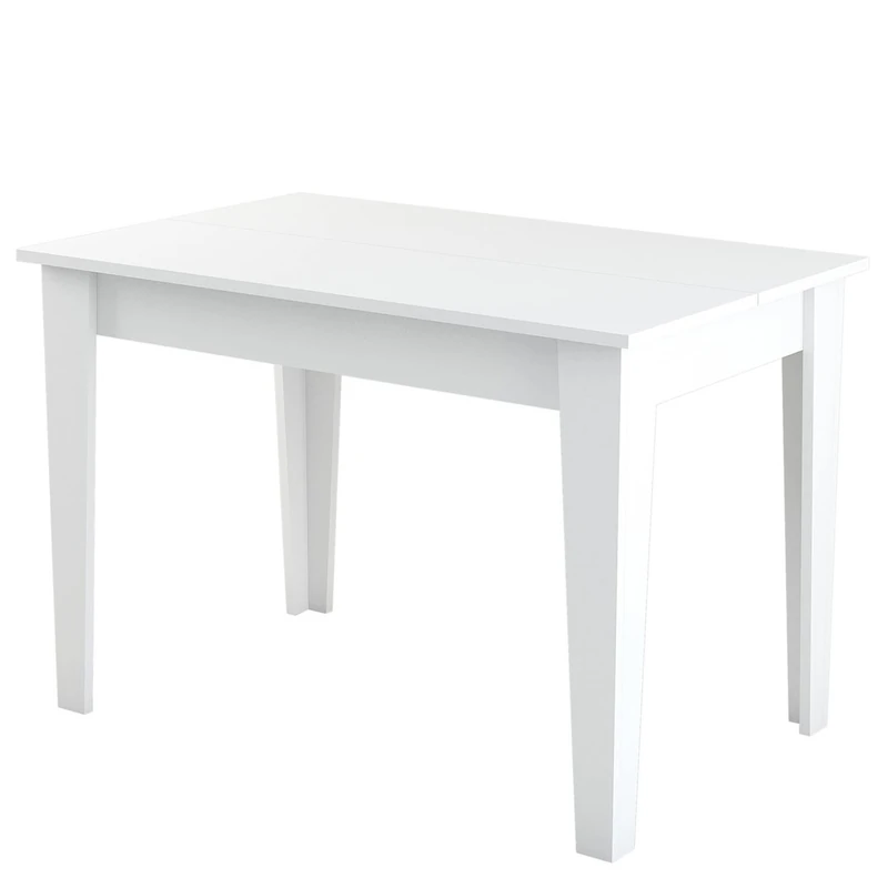 WELL HOME MOBILIARIO & DECORACIÓN Mesa de cocina, 100% Tablero de aglomerado rechapado en melamina, colour white - Image 1