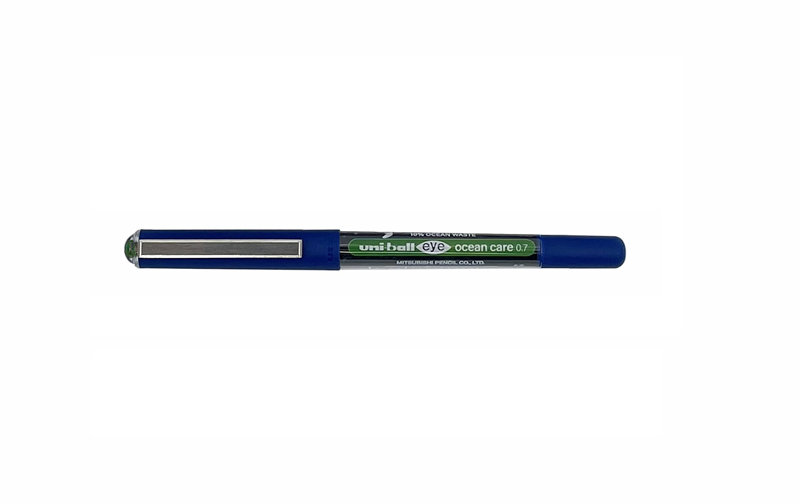 uni-ball Eye Ocean Care UB-157ROP Green Rollerball Pens. Fine 0.7mm Ballpoint Tip for Super Smooth Writing, Drawing, Art, Crafts and Colouring. Fade and Water Resistant Liquid Uni Super Ink. 12 Pack