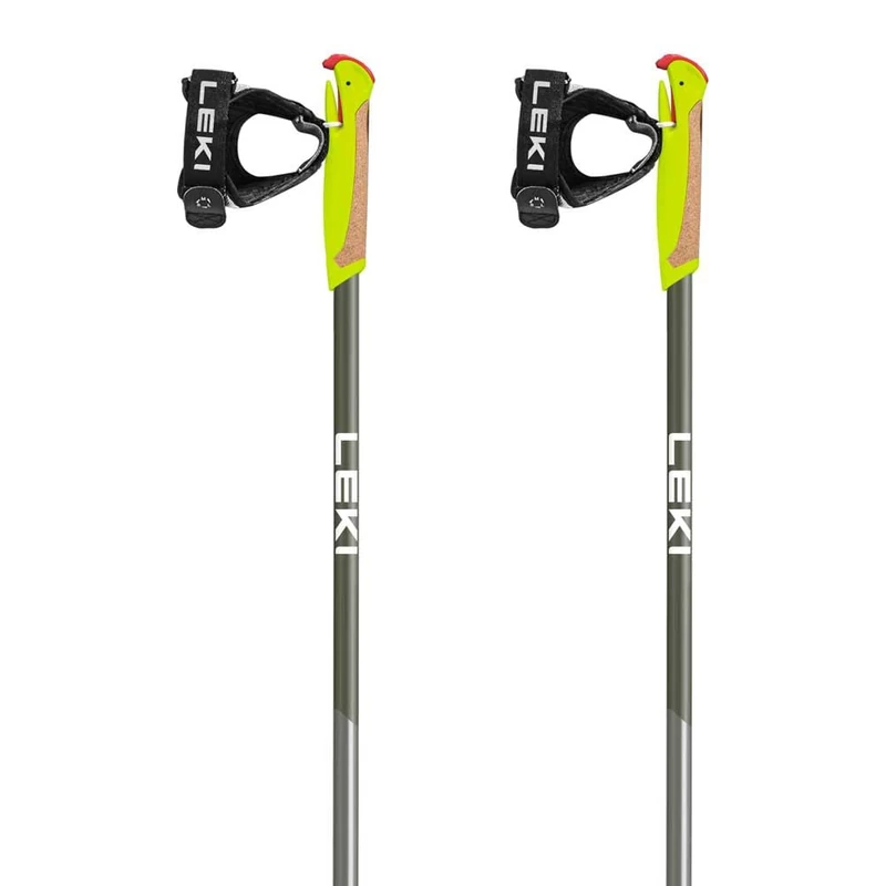 LEKI Walker XS Poles, Metallic Olive Green, White, 80-110 cm