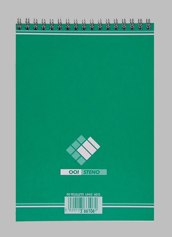 Hamelin 001 Pack of 40 A5 Plain 180 Pages Full Bound Green Card Cover - Image 1
