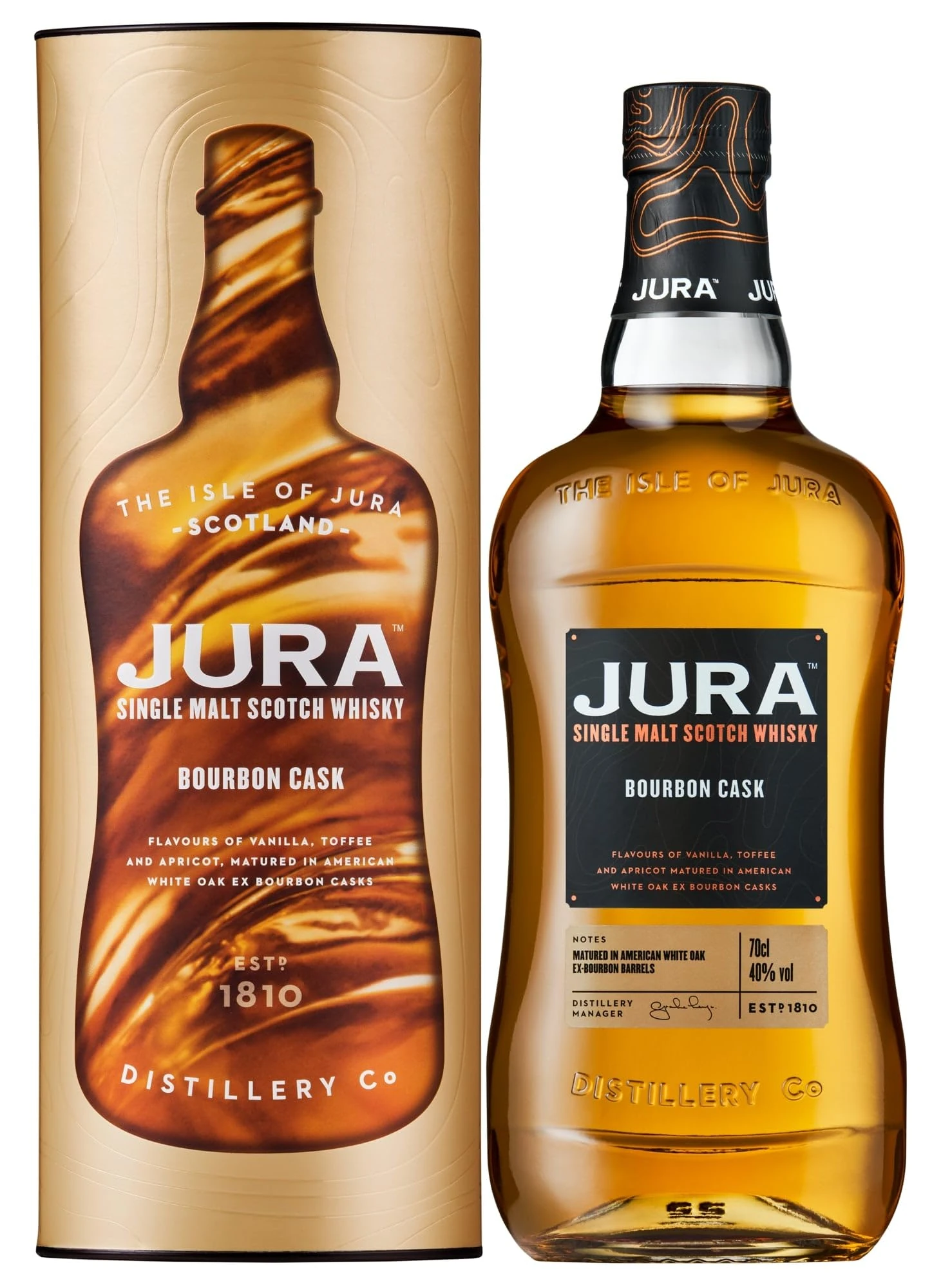 Jura Bourbon Cask Single Malt Scotch Whisky 70cl | Fruity and Balanced 40% vol | More than a Whisky, made by a Scottish Island Community | A Fresh, Fruity Single Malt