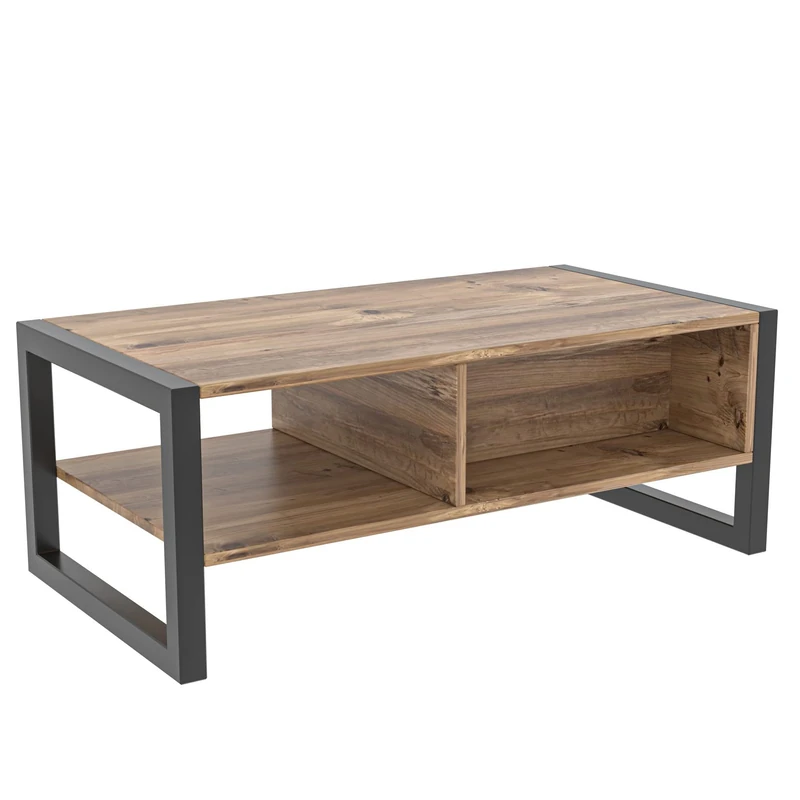 WELL HOME MOBILIARIO & DECORACIÓN WellHome Metal Frame Coffee Table - Image 1