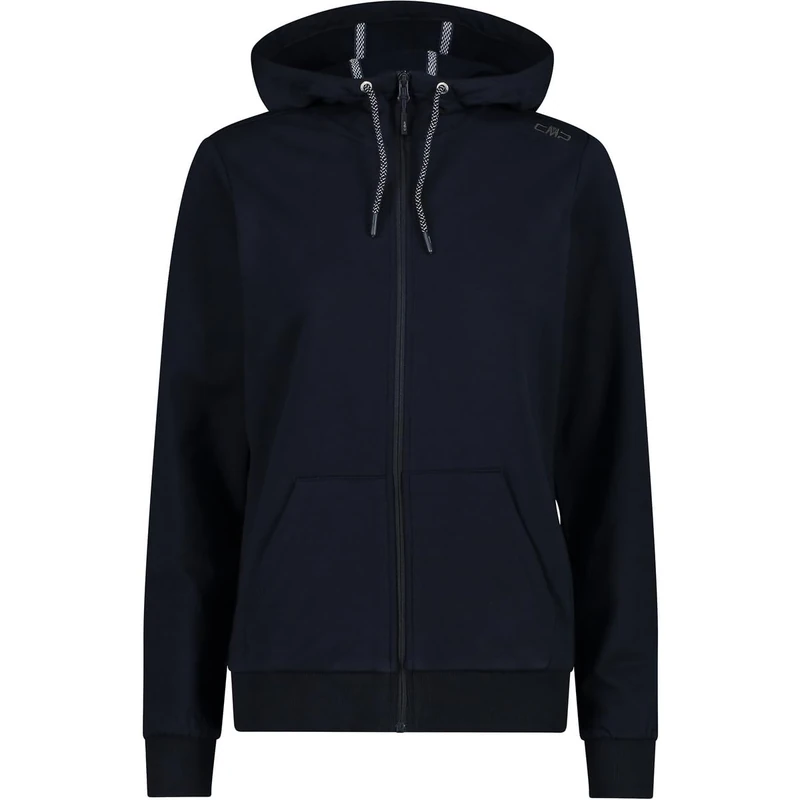 CMP - Woman Jacket Fix Hood, B.Blue-Grey, L