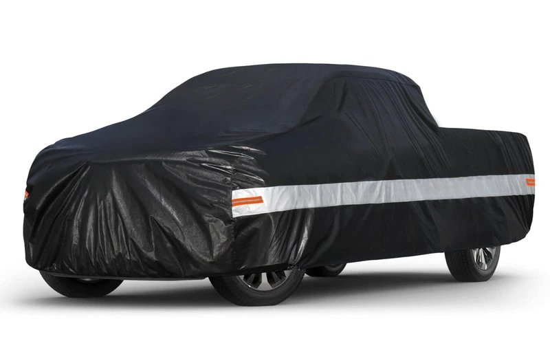 Holthly 10 Layers Truck Cover Waterproof All Weather. Pickup Truck Cover Rain Snow UV Dust Protection. Length: 210-230 inches, Universal Fit for Ford F150 Chevy Silverado Dodge Ram 1500.