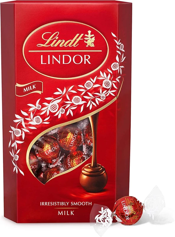 Lindt Lindor Milk Chocolate Truffles Box - approx. 48 Balls, 600 g - Perfect for Sharing and Gifting - Chocolate Balls with a Smooth Melting Filling Sold By Kidzbuzz