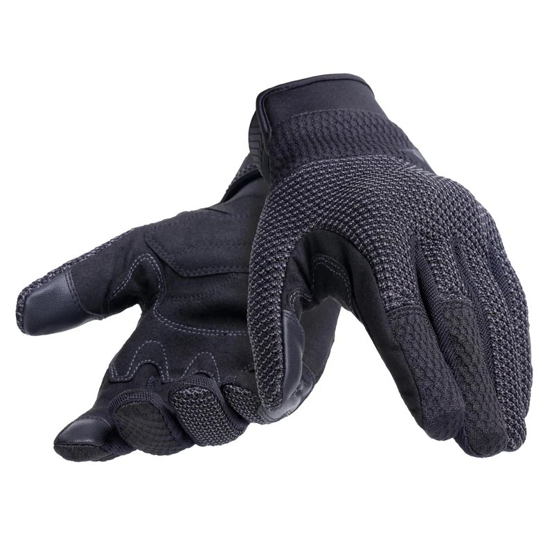 Dainese - Torino Woman Gloves, Fabric Motorcycle Gloves, Knuckle Protectors, Touch Screen, Women's Motorcycle Gloves, Black/Anthracite, S
