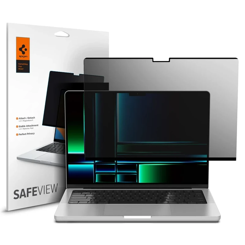 Spigen SafeView Privacy Filter for MacBook Pro 14" - Magnetic