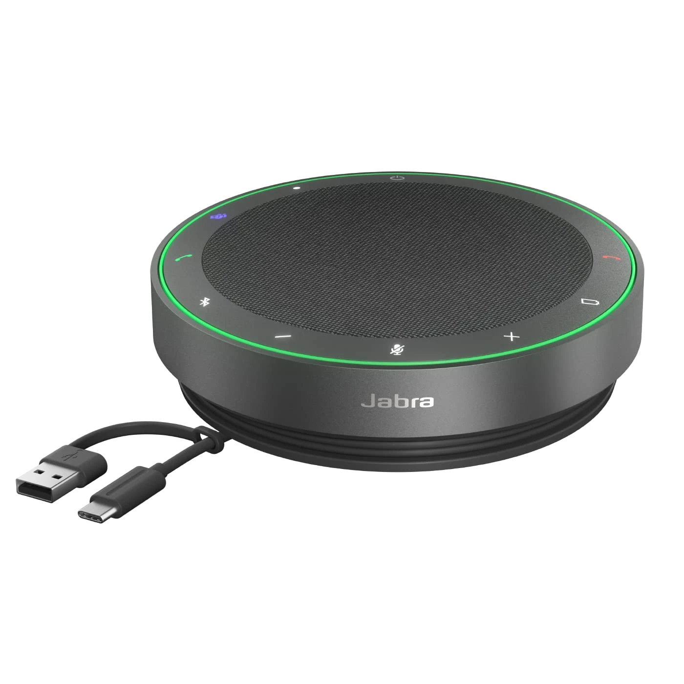 Jabra Speak2 75 Wireless Bluetooth Speakerphone with 4 Noise-cancelling Mics, Full-range 65mm Speaker and Super-wideband Audio - MS Teams Certified, Works with Other Platforms - Dark Grey