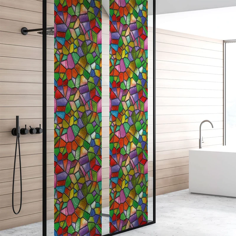 Privacy Film for Windows and Shower Doors, Multi-Colour, 40 x 200 cm