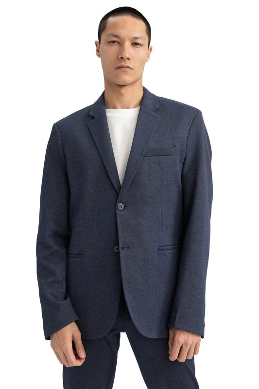 DeFacto Men's W9254AZ Blazer, Navy, 38R