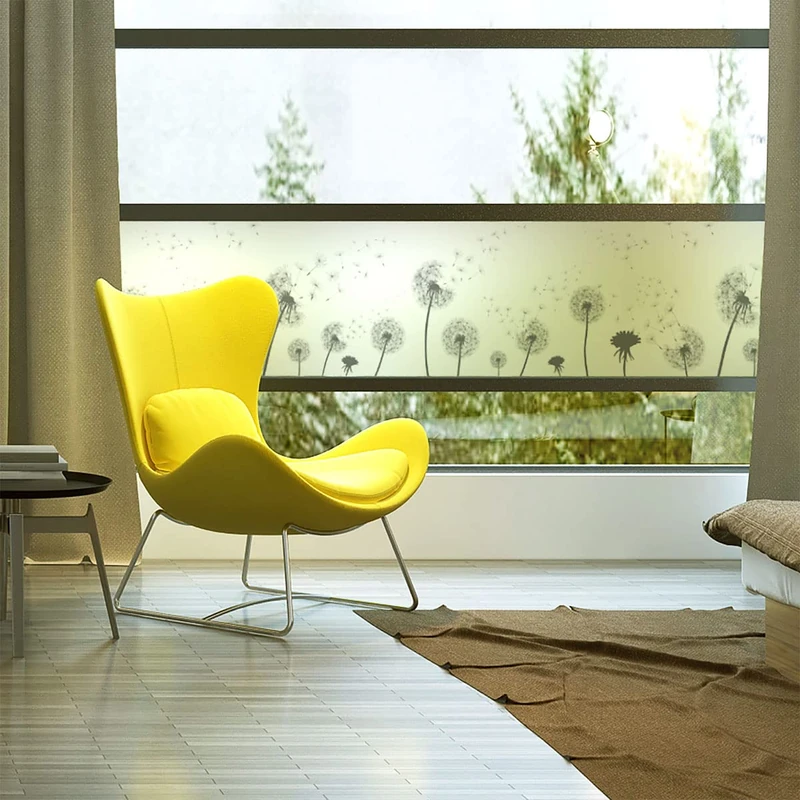 LITS Self Adhesive Window & Shower Door Privacy Film - Self Adhesive Privacy Film for Window & Shower Door - 40x200cm