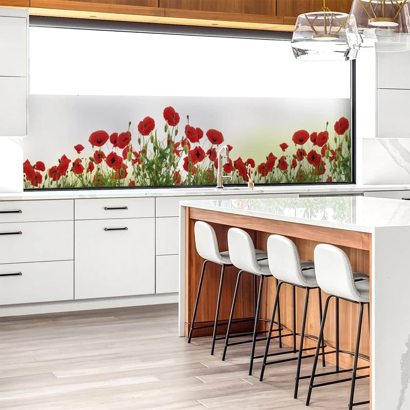 Opaque Poppy Window Film - Window & Shower Door Sticker - 40 x 200 cm