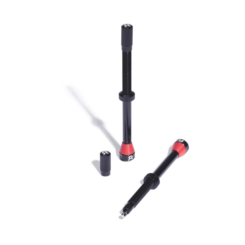 Reserve Wheels - Fillmore Tubeless Bike Tire Valves - 90mm Black Pair - for Road, Mountain Bike and Cyclocross tubeless Wheels. - Image 1