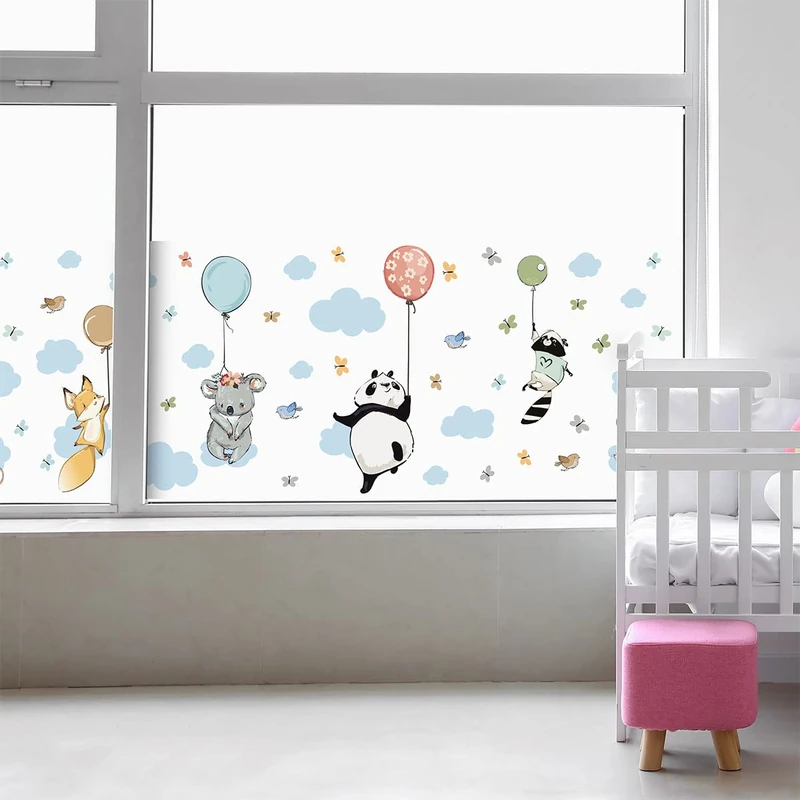 Happy Animals Opaque Window Film Privacy Sticker for Window & Shower Door 40 x 200 cm