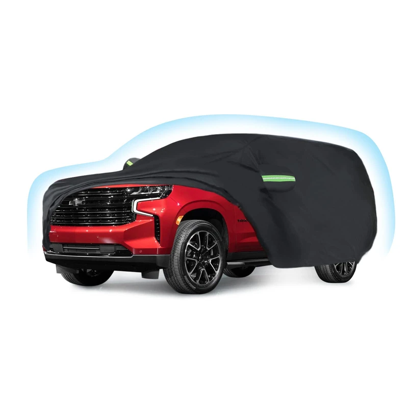 Proadsy 2025 Upgrade Car Cover Compatible with Chevrolet Tahoe 2021-2024 2025 Windproof All Weather Waterproof Sun Rain UV Dust Snow Protection Outdoor Covers