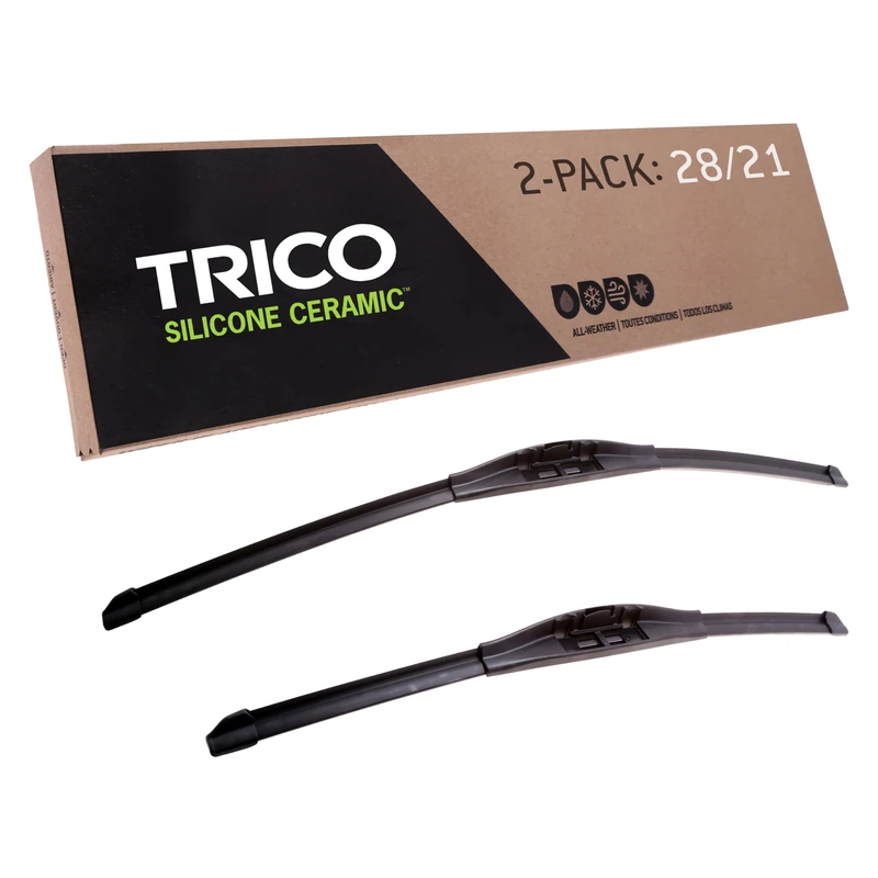 TRICO Silicone Ceramic Automotive Replacement Windshield Wiper Blade, Ceramic Coated Silicone Super Premium All Weather includes 28 inch & 21 inch Beam blades for Select Mercedes-Benz Models (90-2821)