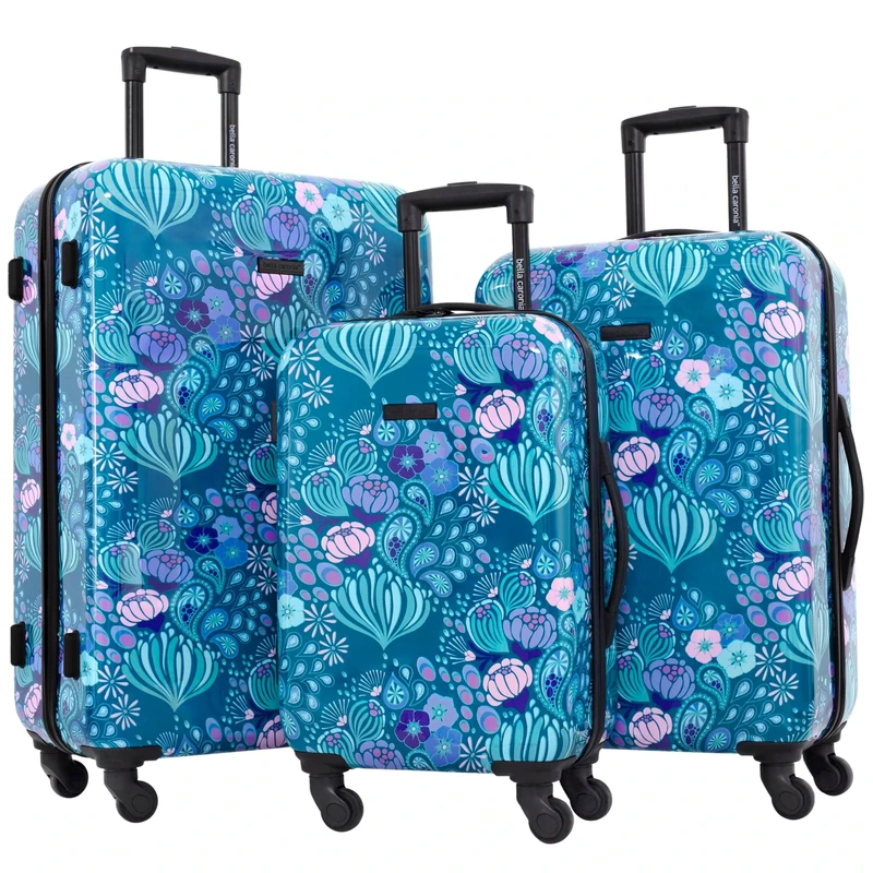 Travelers Club Bella Caronia 3 Piece Or 20" Carry-on Voguish Luggage Set, Desert Pattern, 3 Piece Set, Bella Caronia 3 Piece Or 20" Carry-on Voguish Luggage Set