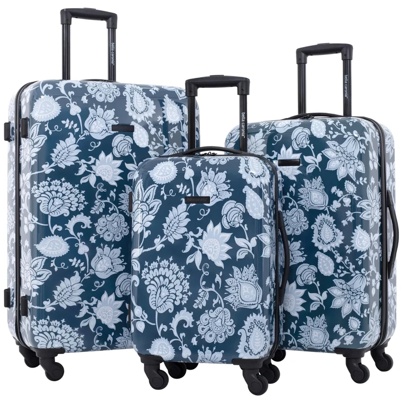 Travelers Club Bella Caronia 3 Piece Or 20" Carry-on Voguish Luggage Set, Royal Pattern, 3 Piece Set, Bella Caronia 3 Piece Or 20" Carry-on Voguish Luggage Set