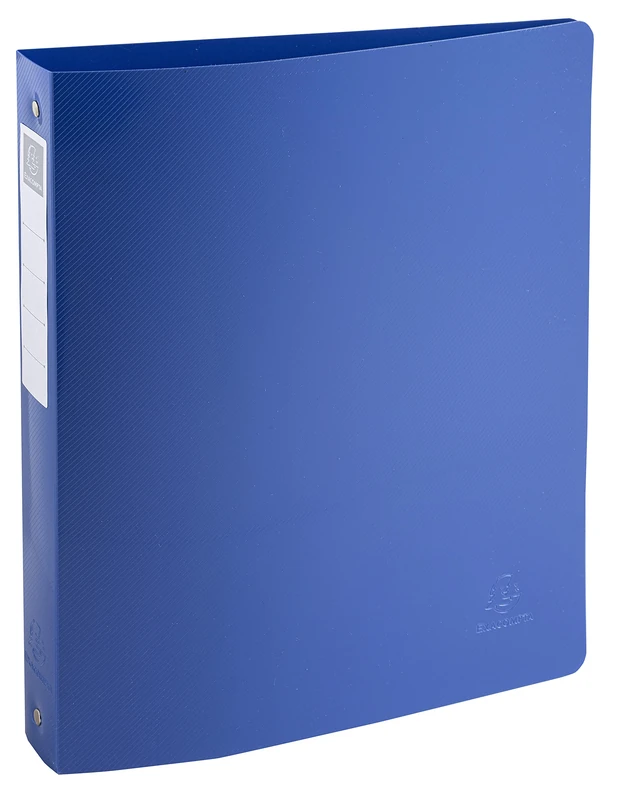 Exacompta - Ref. 51140E - Box of 12 Bee Blue semi-rigid binders - 4 round rings, diameter 30 mm - spine 40 mm - external dimensions 32 x 26.8 cm - A4 maxi file format - assorted colors