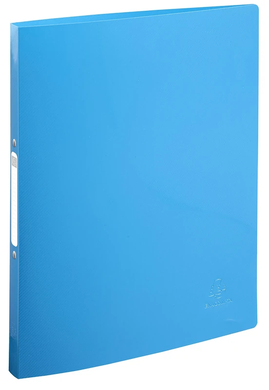 Exacompta - Ref. 54110E - Box of 20 Bee Blue flexible binders - 2 round rings 15 mm diameter - 20 mm spine - external dimensions 32 x 25 cm - A4 file format - assorted colors