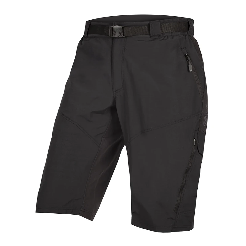 Endura Hummvee Cycling Shorts with Liner | Detatchable Liner | Urban and Trail Shorts | Padded Comfort | Cargo Storage | Clickfast Shorts, Black, M