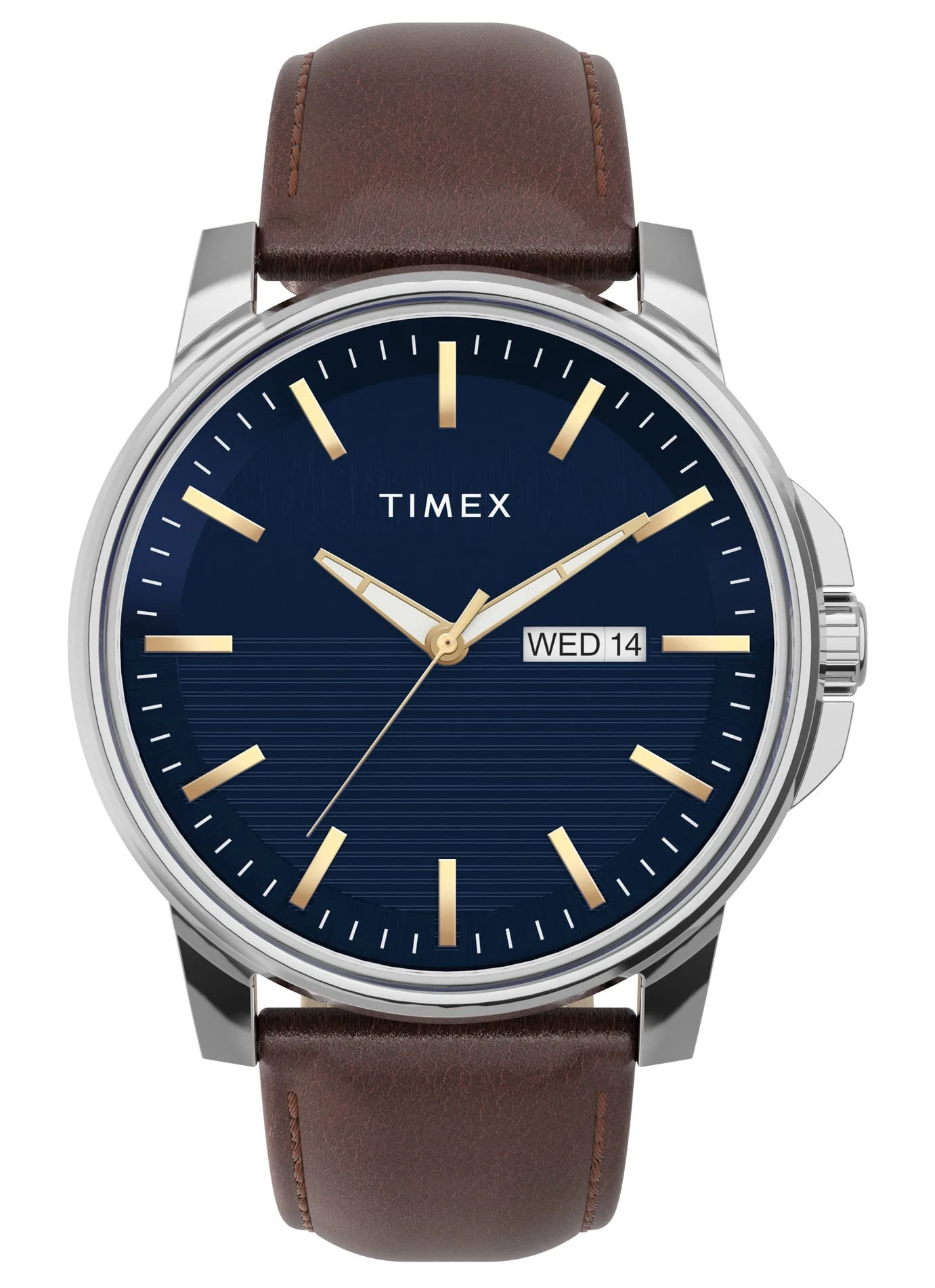 Timex Classic Premium Men's 45mm Leather Strap Watch TW2V79200